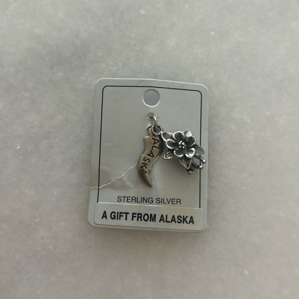 Alaska charm sterling silver